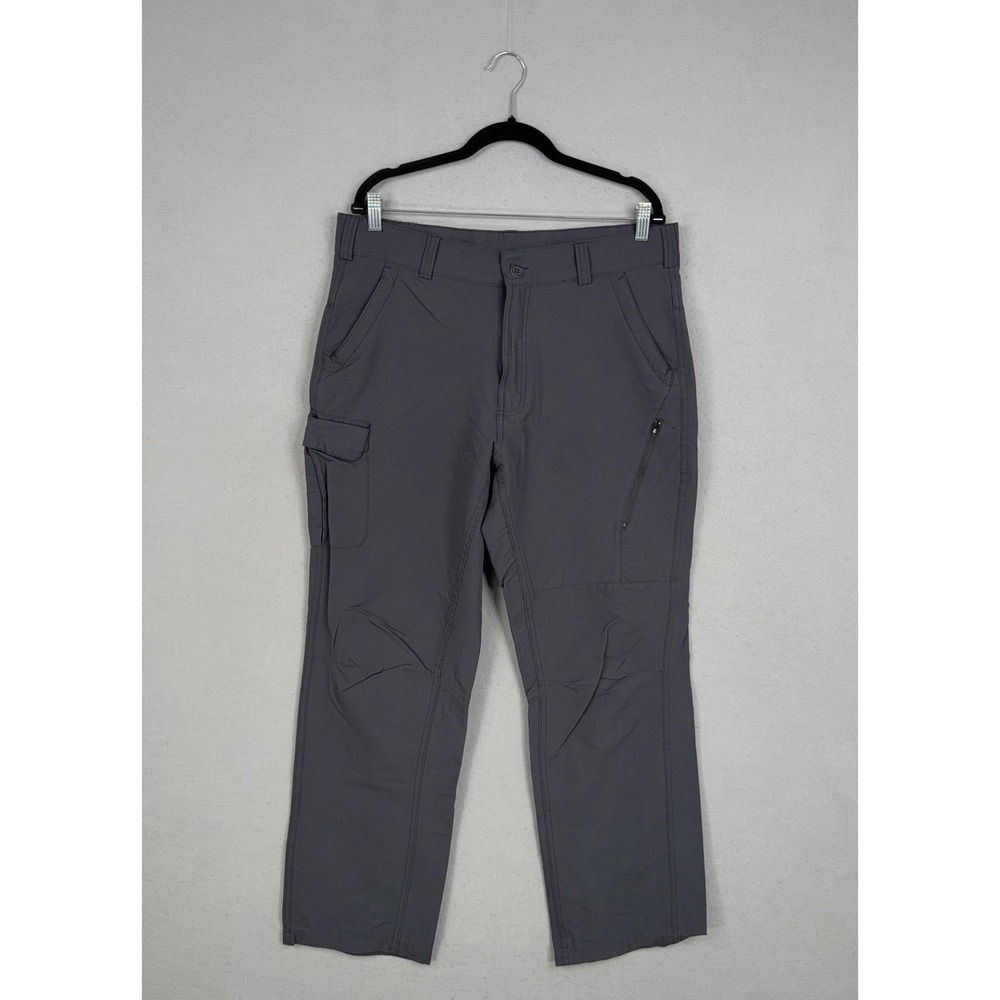 Stoic Cargo Pants Mens 36x32 Gray Solid Nylon Spandex Hiking Outdoor Gorpcore